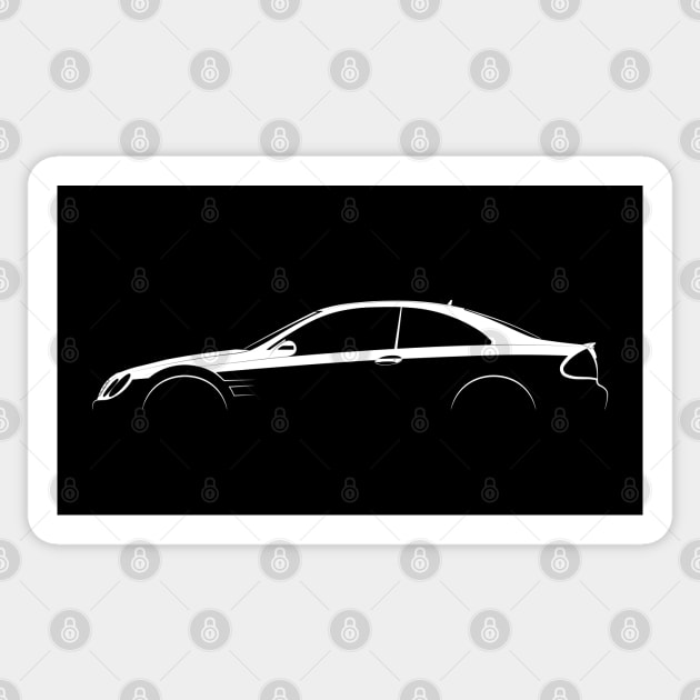 Mercedes-Benz CLK-Class Black Series (W209) Silhouette Sticker by Car-Silhouettes